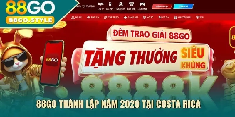 88go thành lập năm 2020 tại Costa Rica
