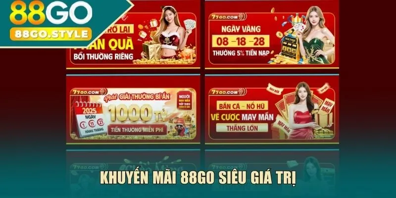 Khuyến mãi 88go siêu giá trị